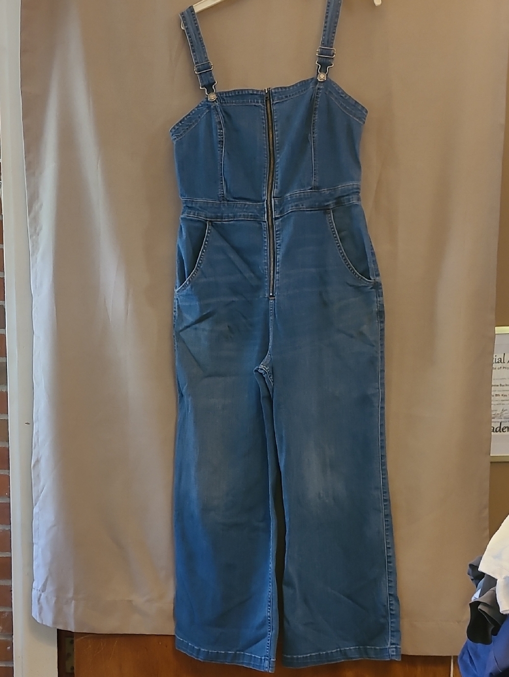 Hollister Indigo Denim Top with Logo Tag